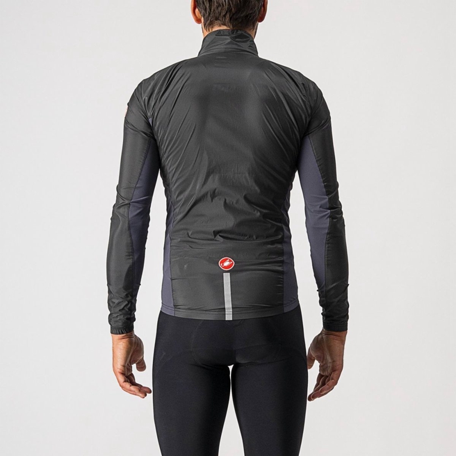 Proteccion Castelli SQUADRA STRETCH Hombre Negras Gris Oscuro | 2178-ZEPXA