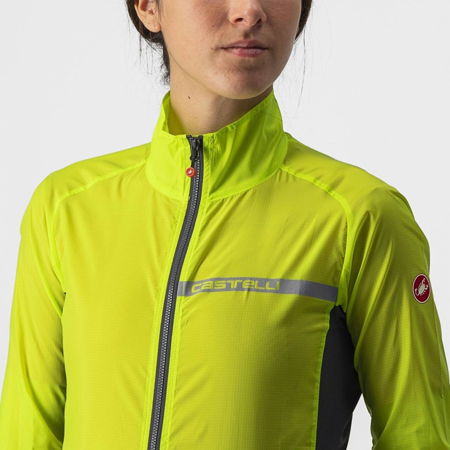 Proteccion Castelli SQUADRA STRETCH W Mujer Verde Claro Gris Oscuro | 1924-QGUCV