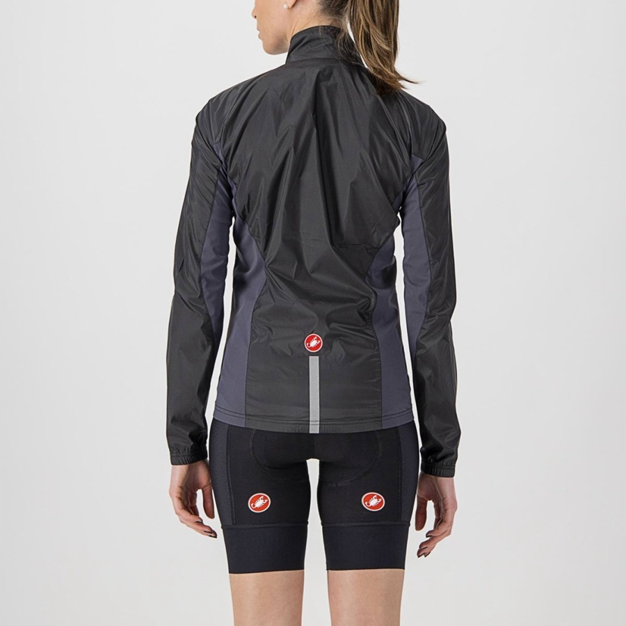 Proteccion Castelli SQUADRA STRETCH W Mujer Negras Gris Oscuro | 0917-TBPWQ