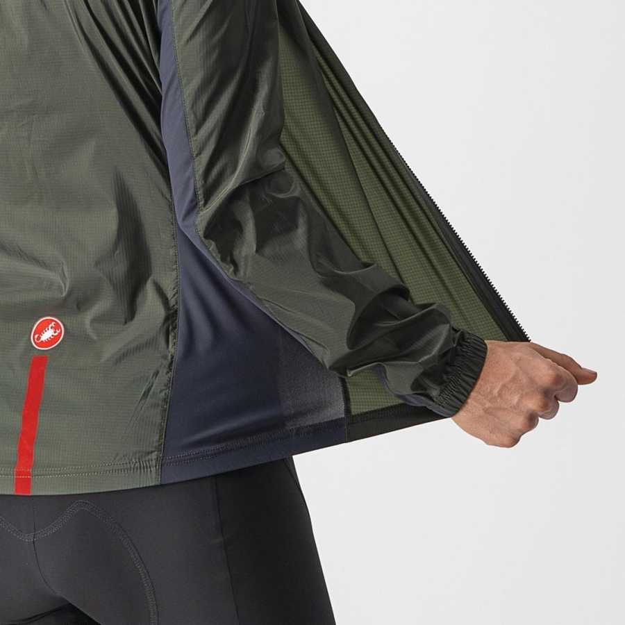 Proteccion Castelli SQUADRA STRETCH W Mujer Verde Gris Oscuro | 0289-NFDEY