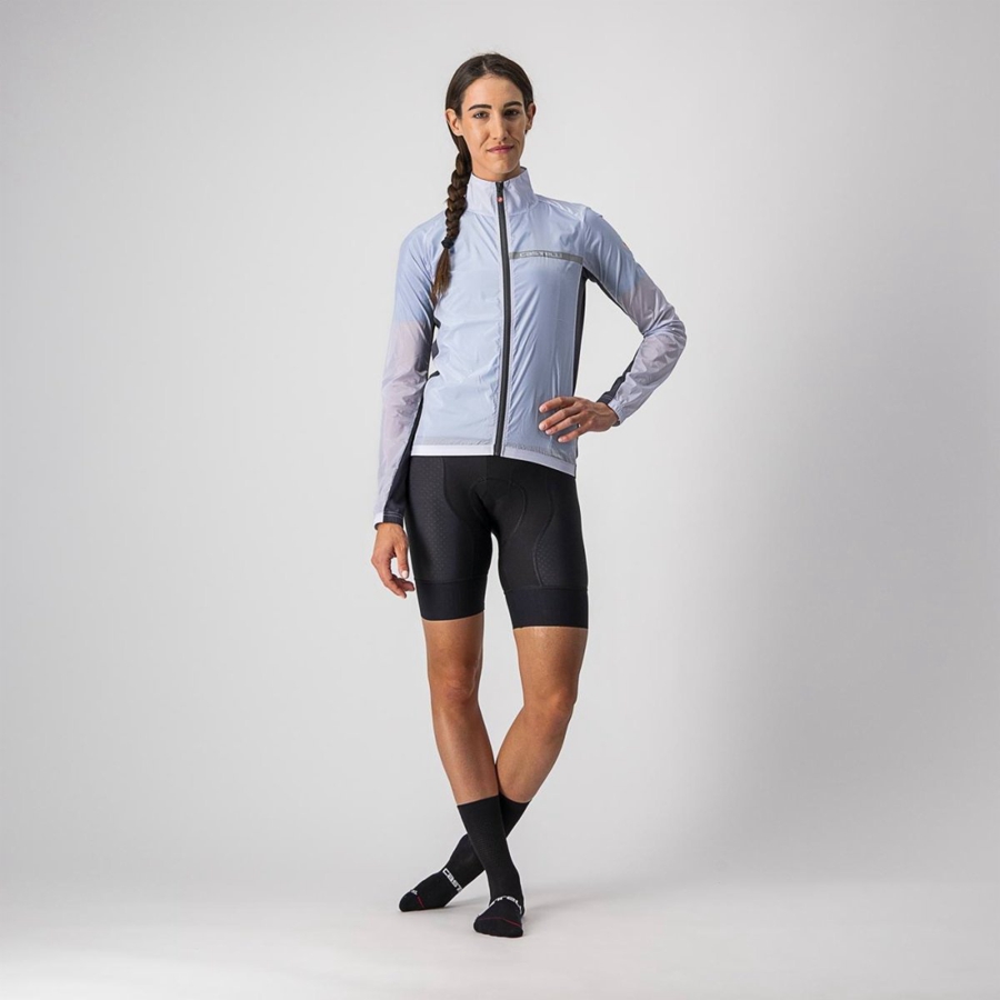 Proteccion Castelli SQUADRA STRETCH W Mujer Plateadas Gris Gris Oscuro | 6840-UMQFJ