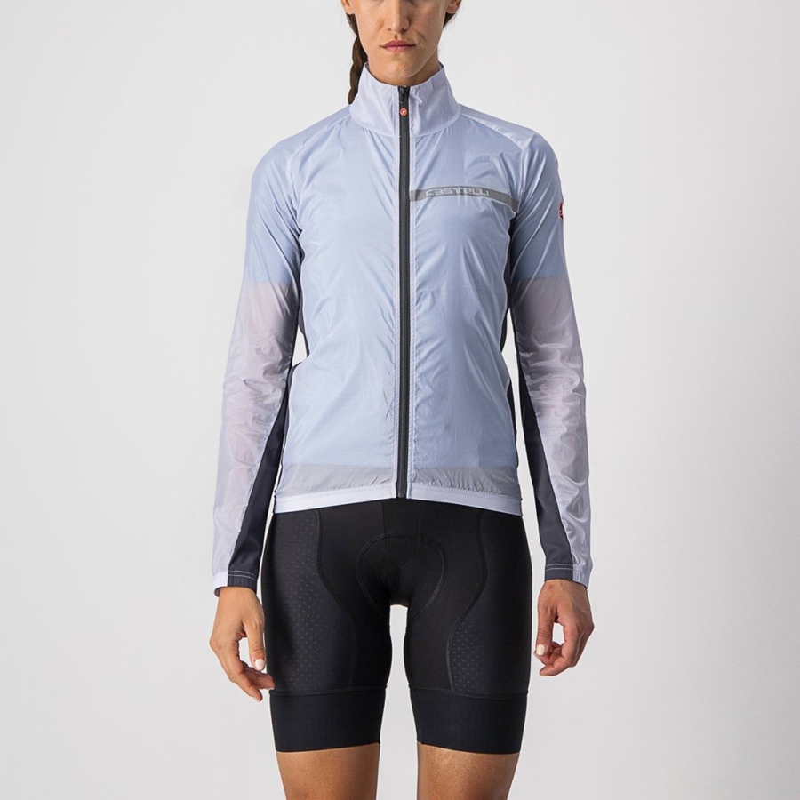 Proteccion Castelli SQUADRA STRETCH W Mujer Plateadas Gris Gris Oscuro | 6840-UMQFJ