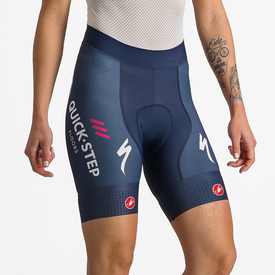 Short Castelli COMPETIZIONE W Mujer Azules Blancas | 4982-FKQXZ