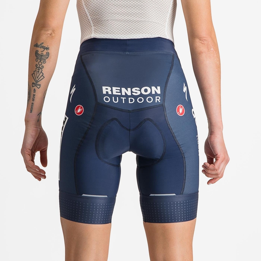 Short Castelli COMPETIZIONE W Mujer Azules Blancas | 4982-FKQXZ