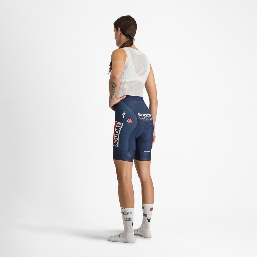 Short Castelli COMPETIZIONE W Mujer Azules Blancas | 4982-FKQXZ