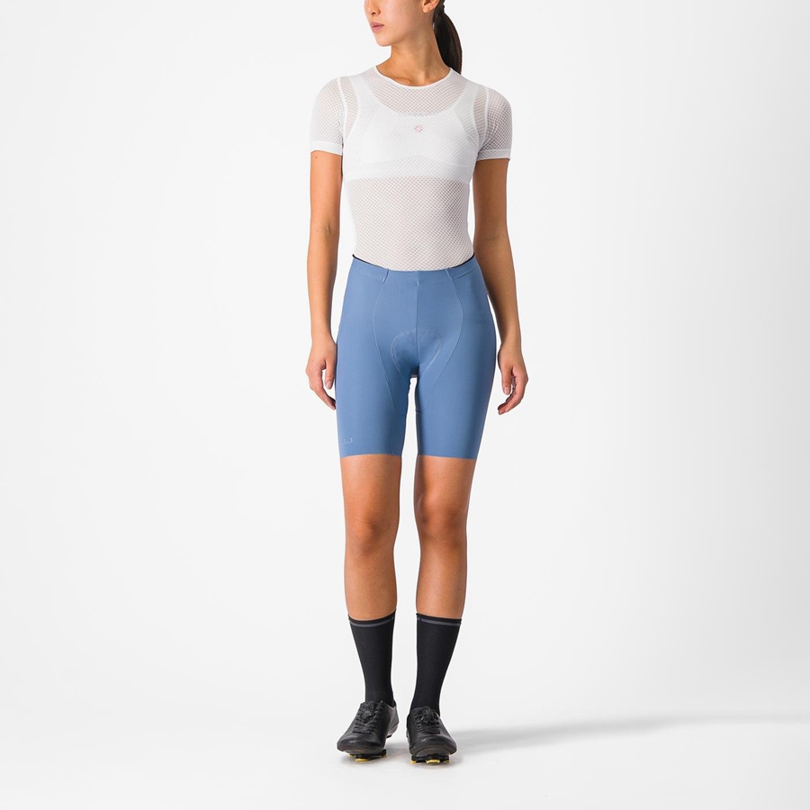 Short Castelli FREE AERO RC W Mujer Gris Azules | 7394-CMGER