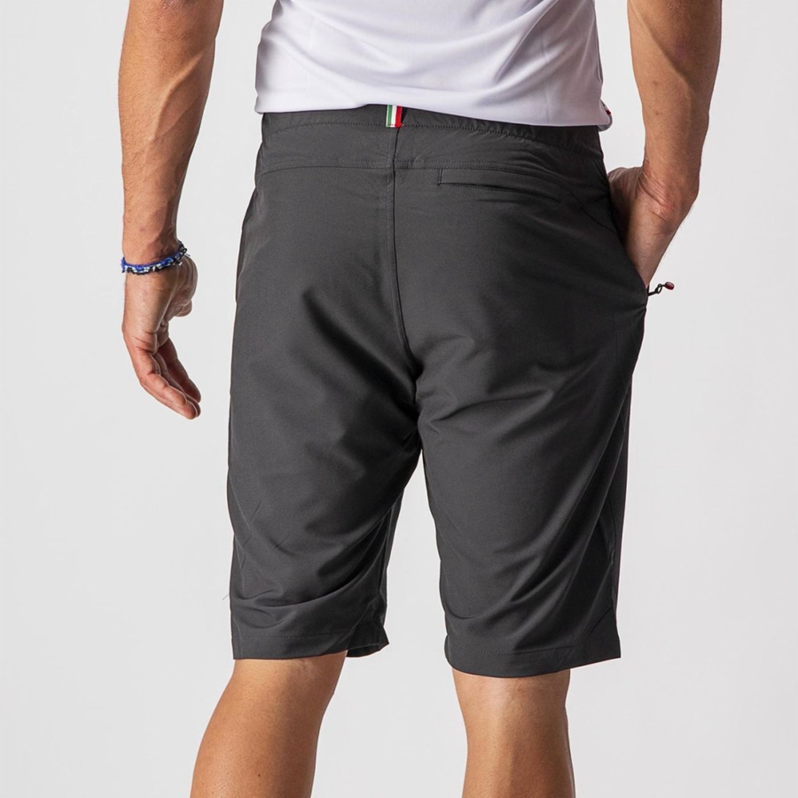 Short Castelli MILANO Hombre Negras | 9802-REQHG