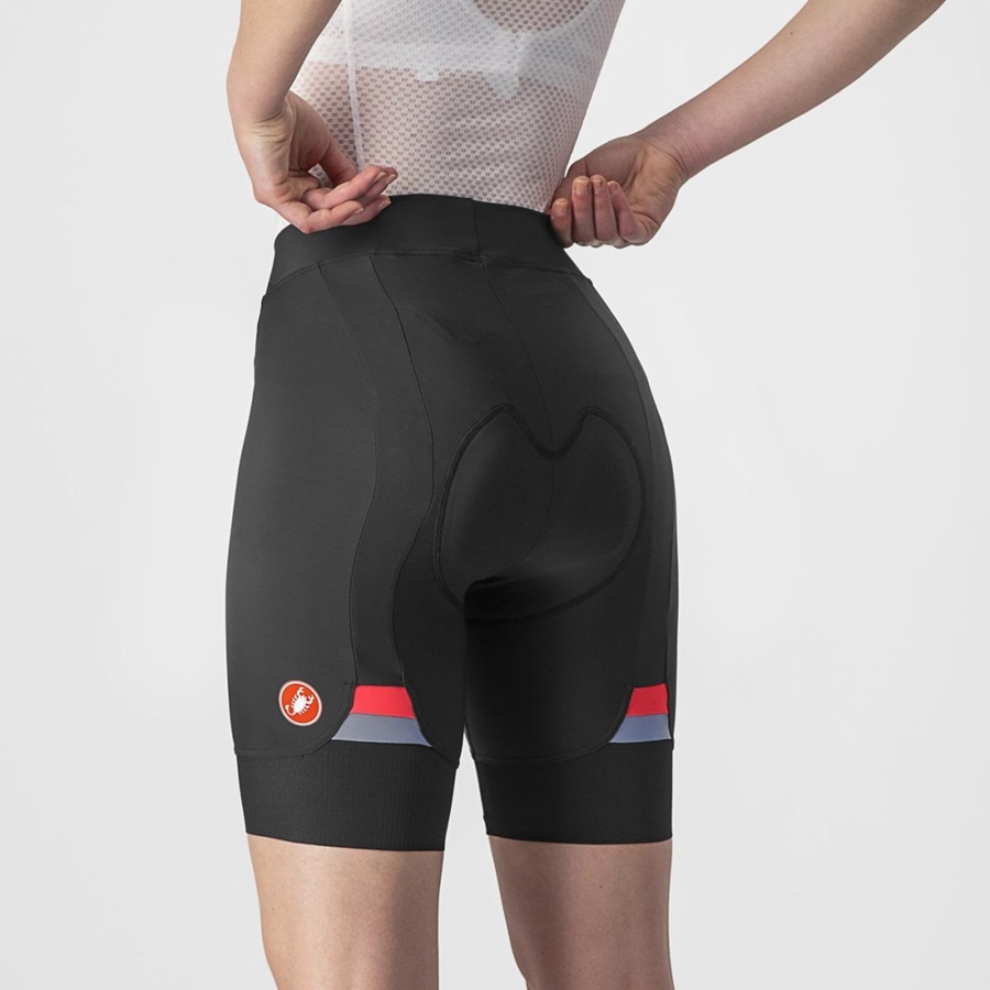 Short Castelli PRIMA Mujer Negras | 5602-OZDYF