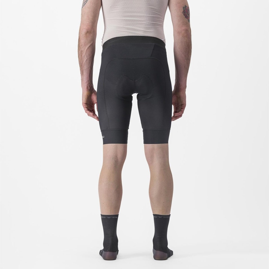 Short Castelli TRAIL LINER Hombre Negras | 1957-OLBMQ