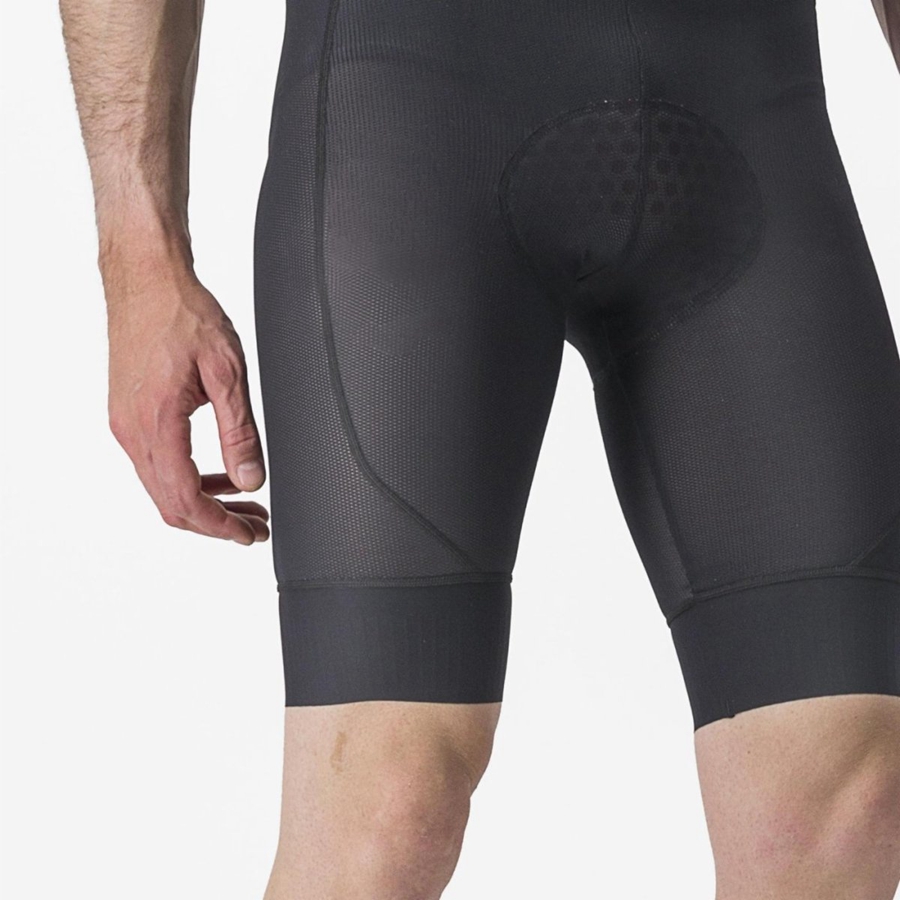 Short Castelli TRAIL LINER Hombre Negras | 1957-OLBMQ