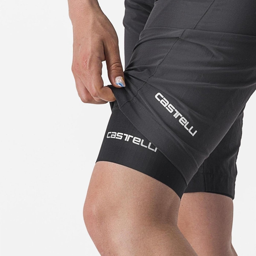 Short Castelli TRAIL W LINER Mujer Negras | 3586-LHSJO