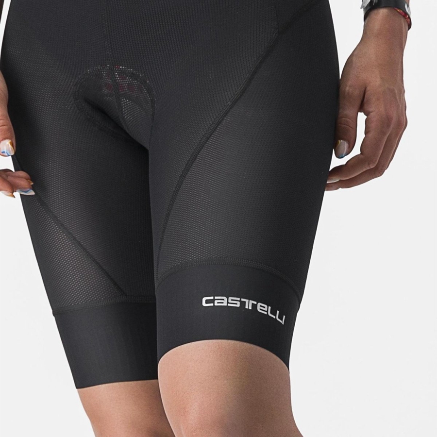 Short Castelli TRAIL W LINER Mujer Negras | 3586-LHSJO