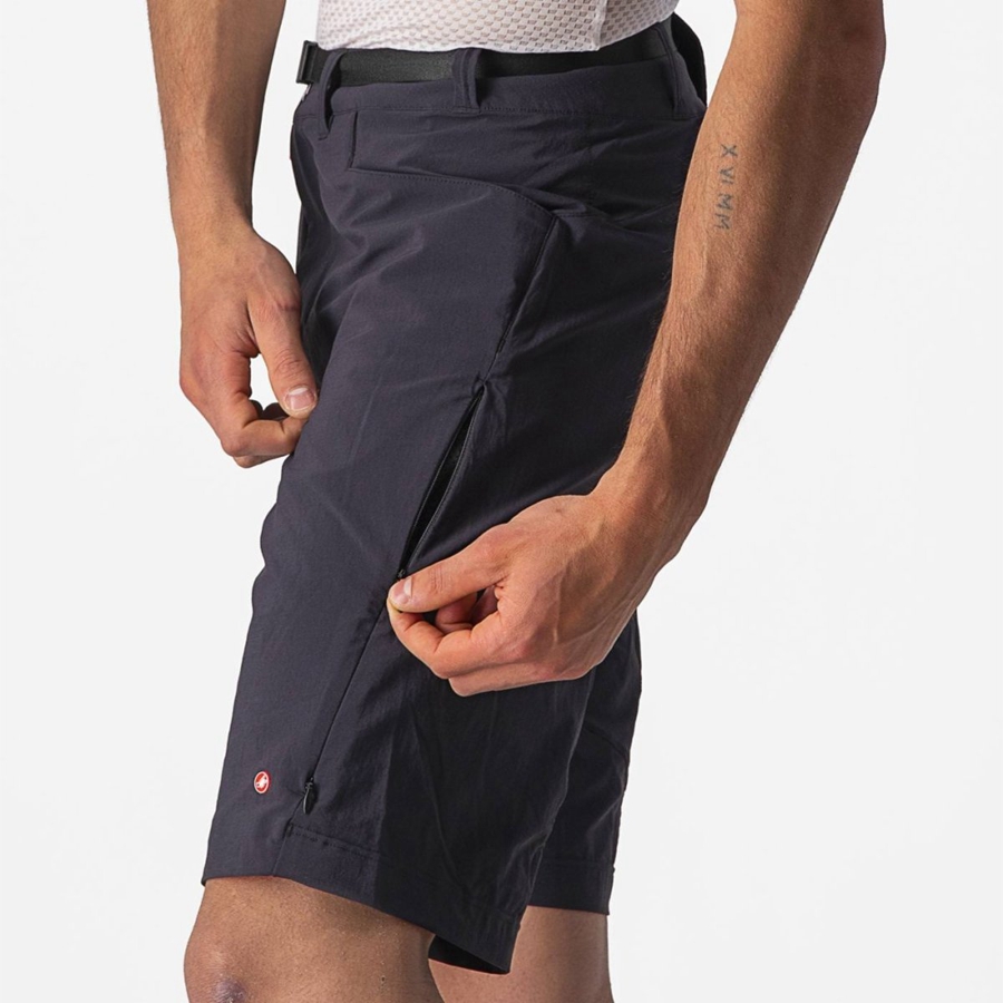 Short Castelli UNLIMITED TRAILGY Hombre Negras | 0861-ELCIX