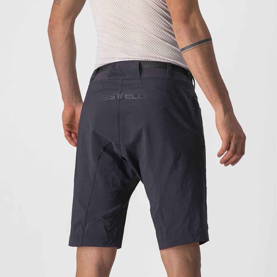 Short Castelli UNLIMITED TRAILGY Hombre Negras | 0861-ELCIX