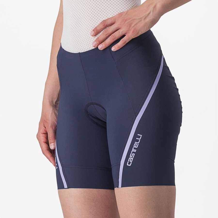 Short Castelli VELOCISSIMA 3 Mujer Azules Moradas Blancas | 0568-FXVCK