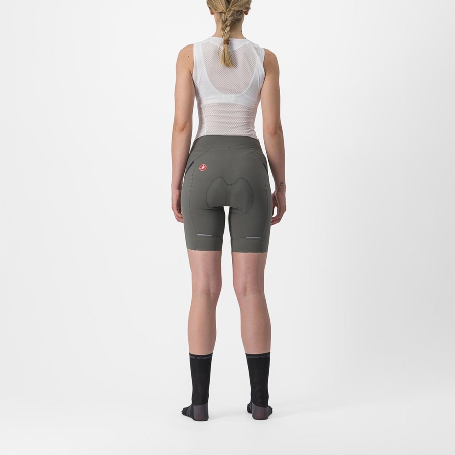 Short Castelli VELOCISSIMA 3 Mujer Gris Gris Oscuro | 1586-JRMWI