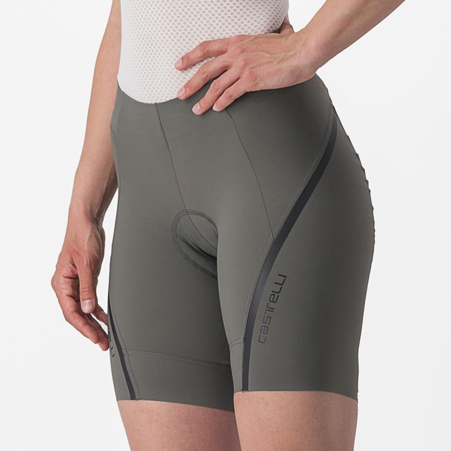 Short Castelli VELOCISSIMA 3 Mujer Gris Gris Oscuro | 1586-JRMWI