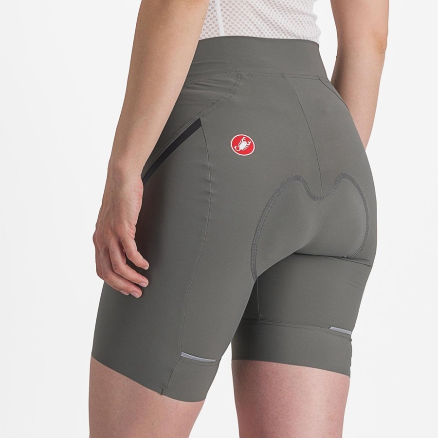 Short Castelli VELOCISSIMA 3 Mujer Gris Gris Oscuro | 1586-JRMWI