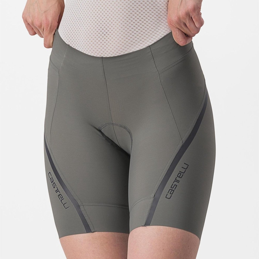 Short Castelli VELOCISSIMA 3 Mujer Gris Gris Oscuro | 1586-JRMWI