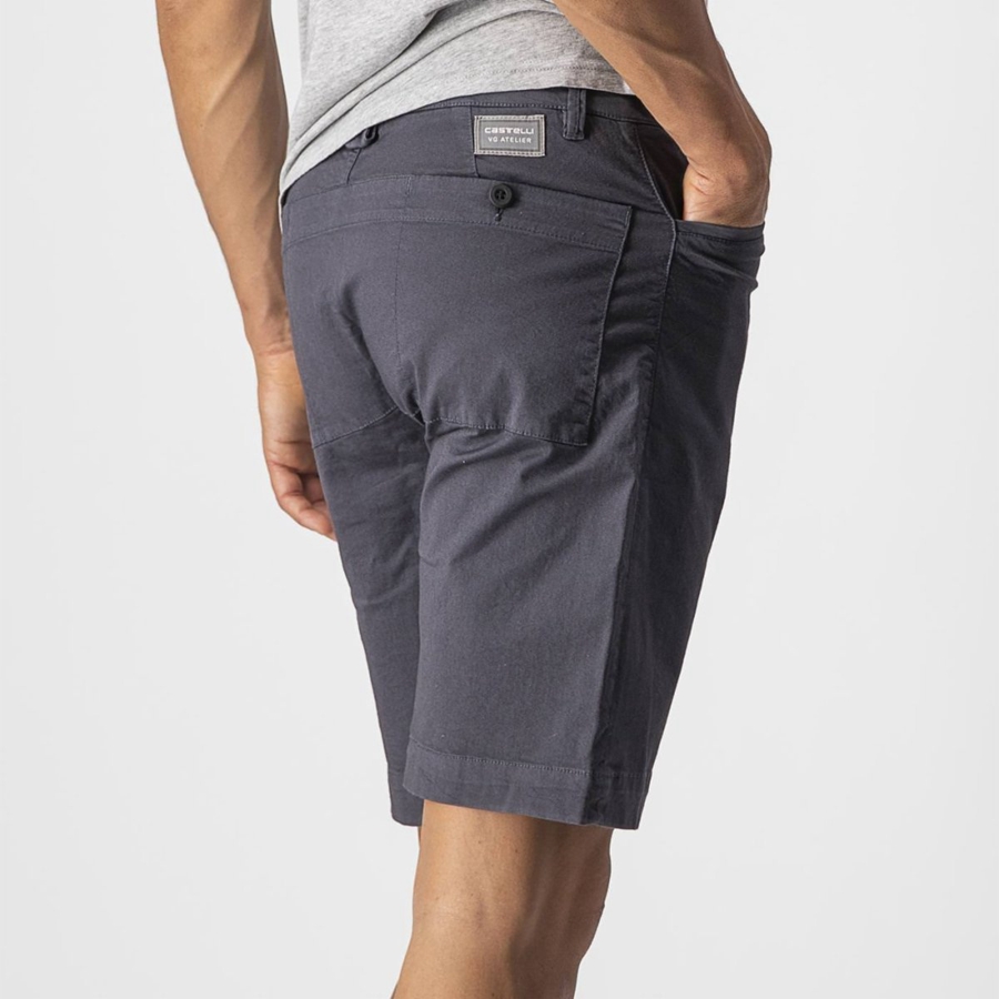 Short Castelli VG 5 POCKET Hombre Azules Oscuro | 3269-ZNVLR