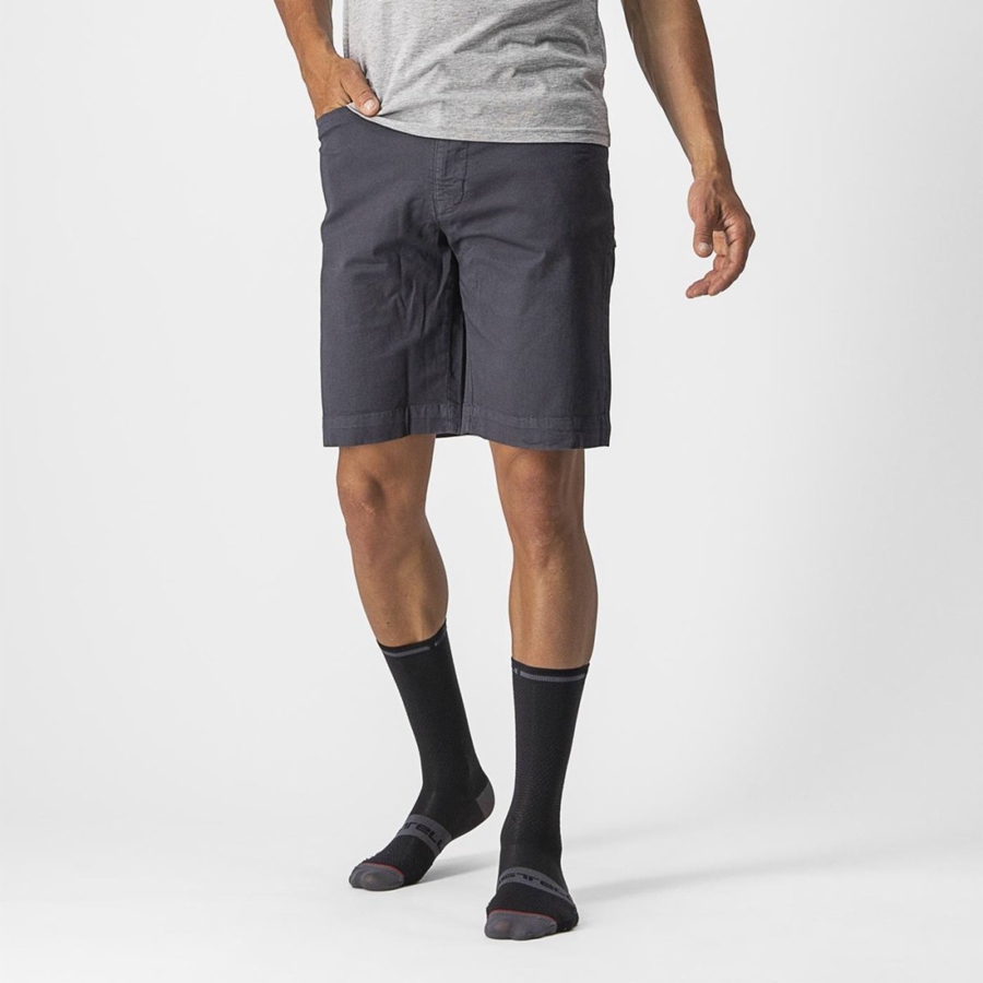 Short Castelli VG 5 POCKET Hombre Azules Oscuro | 3269-ZNVLR