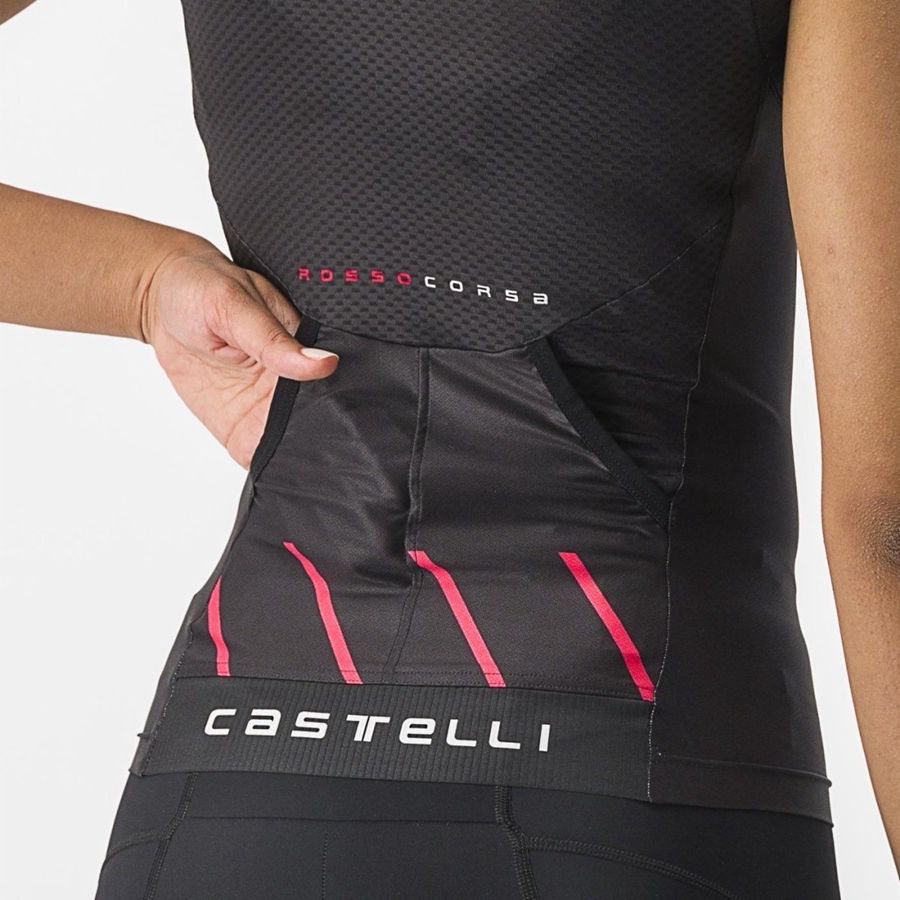 Trajes Castelli FREE 2 W TRI SINGLET Mujer Negras | 6347-GJDFX