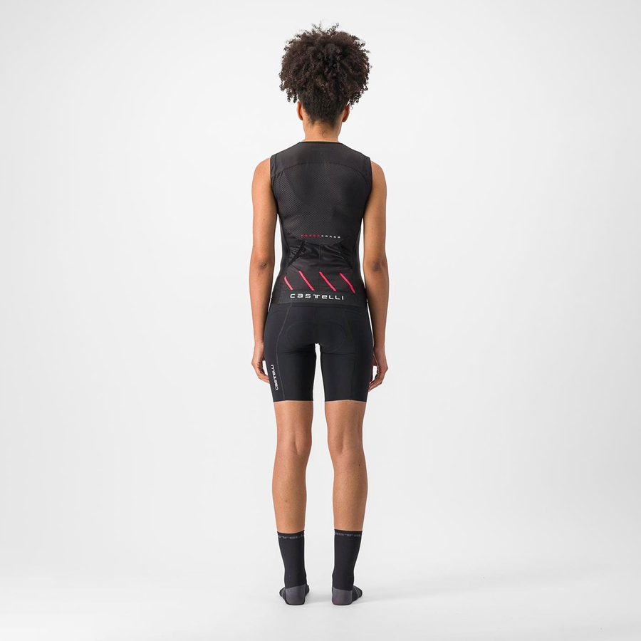 Trajes Castelli RIDE-RUN W Mujer Negras | 9427-ZYSBU